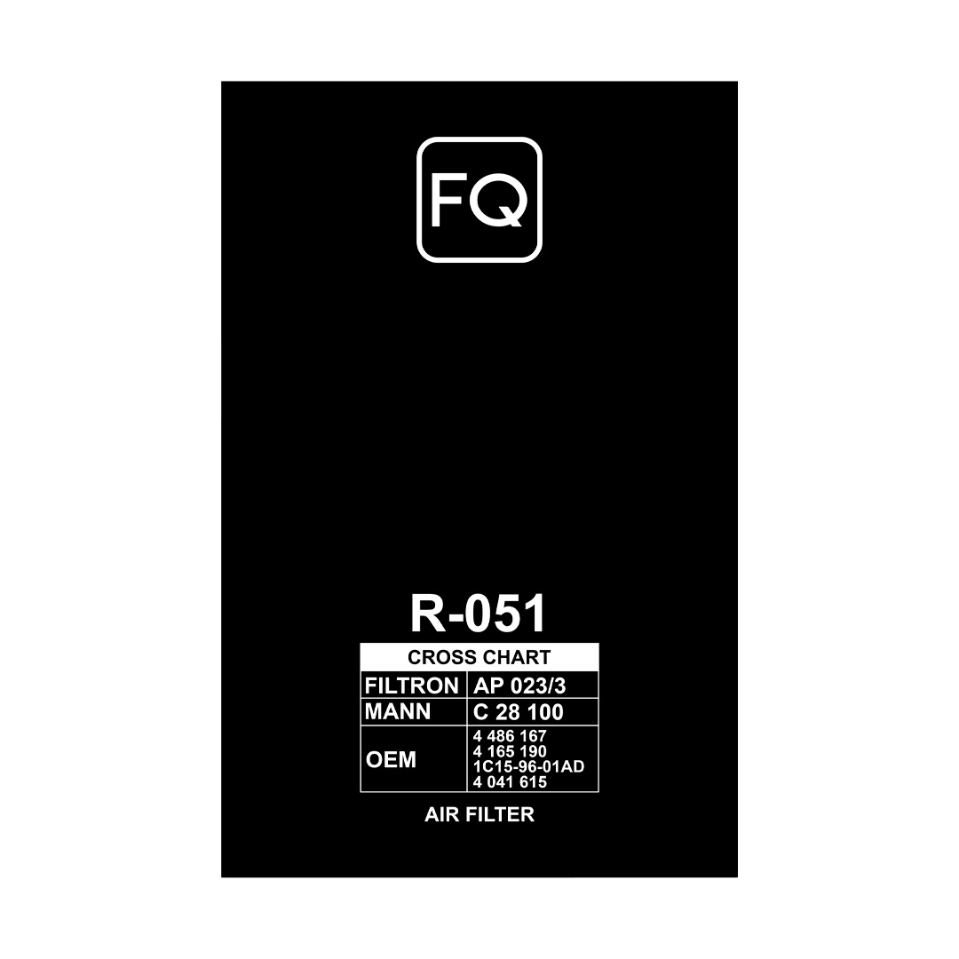 Фильтр воздушный FQ R-051