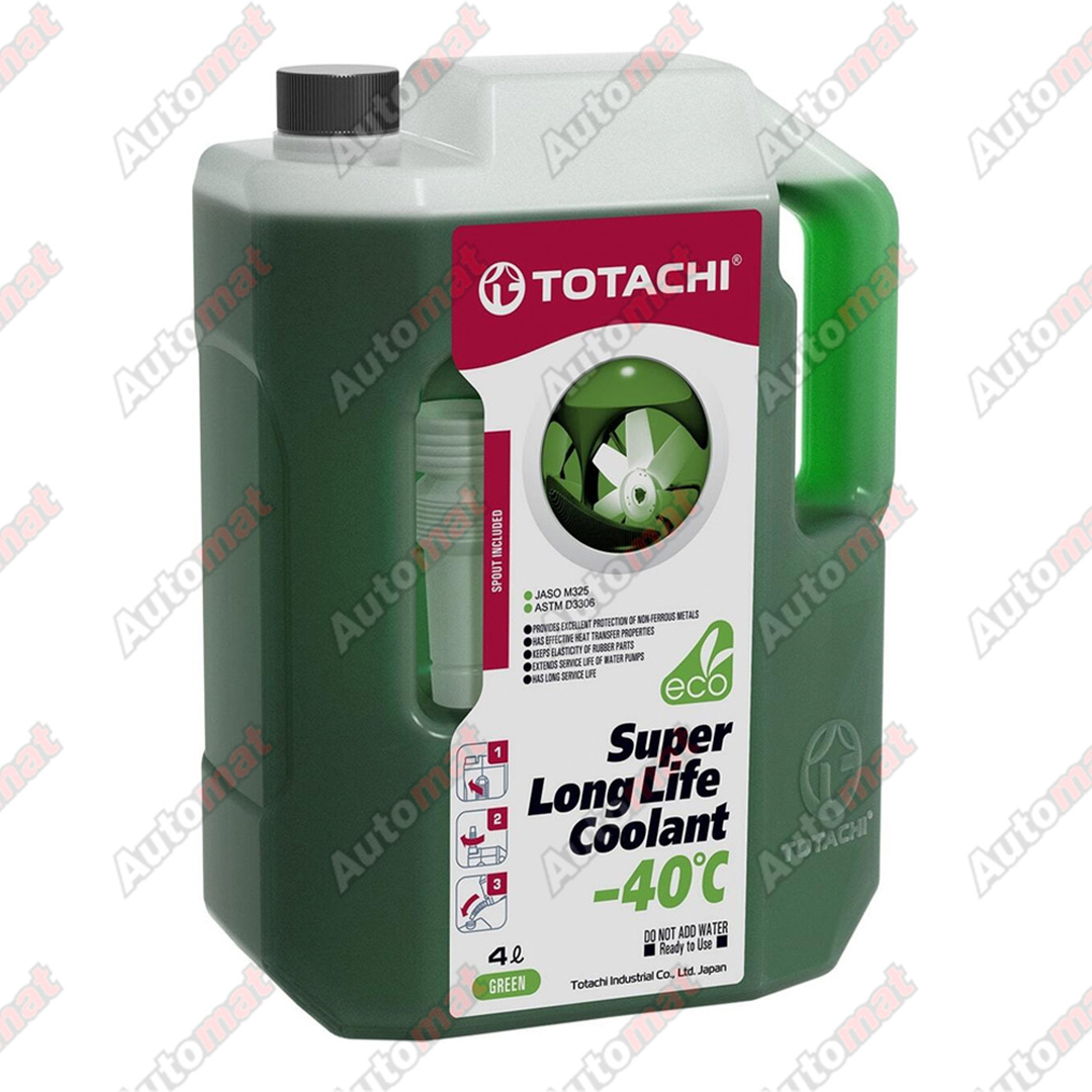 Антифриз TOTACHI Super Long Life Coolant Green -40C, 4л