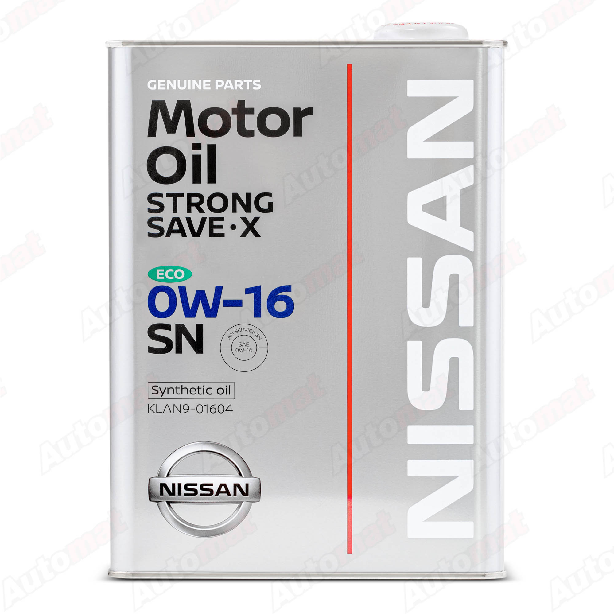 Моторное масло NISSAN STRONG SAVE X 0W-16 SN, 4л KLAN9-01604