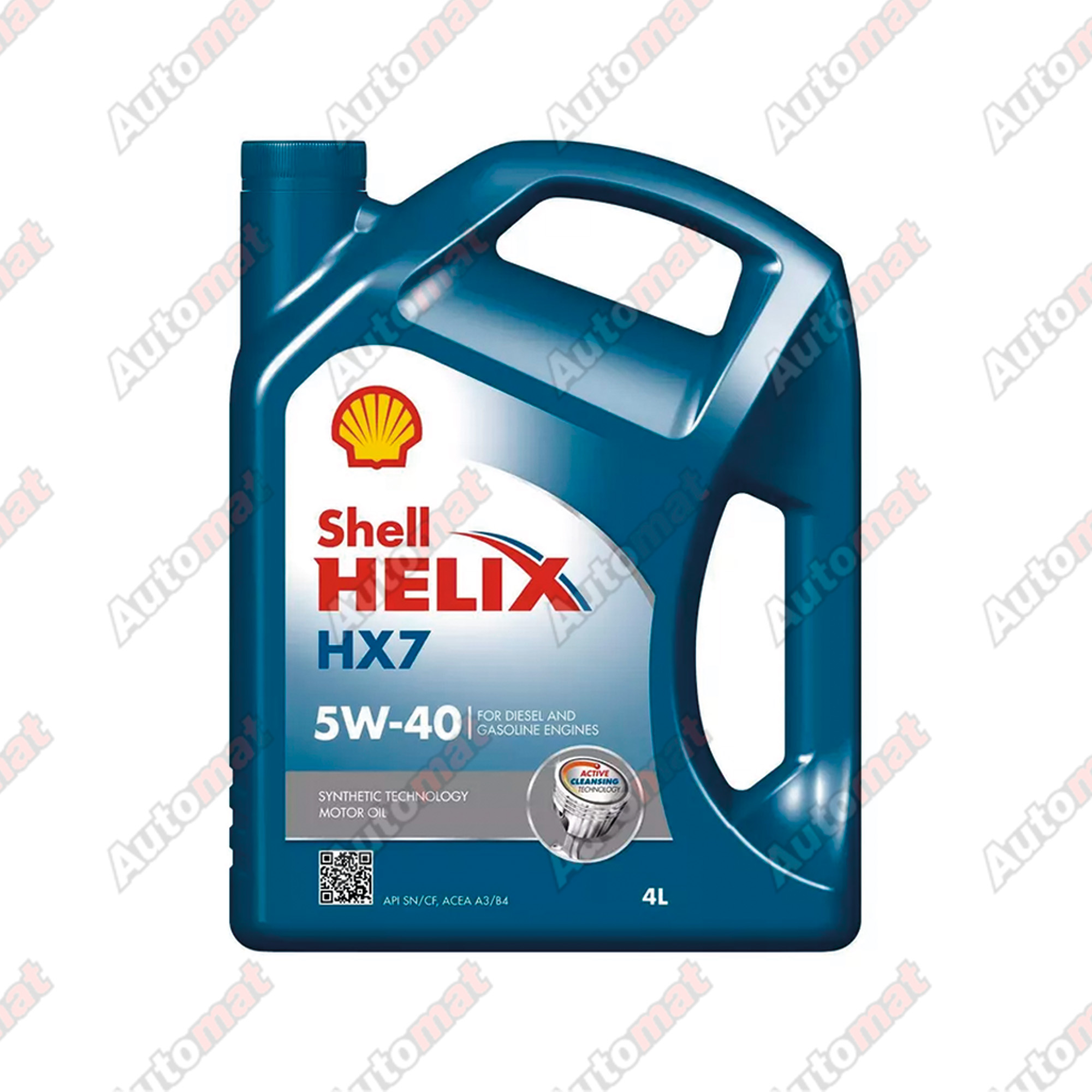 Моторное масло Shell Helix HX7 5W-40 SN+ A3/B4, 4л