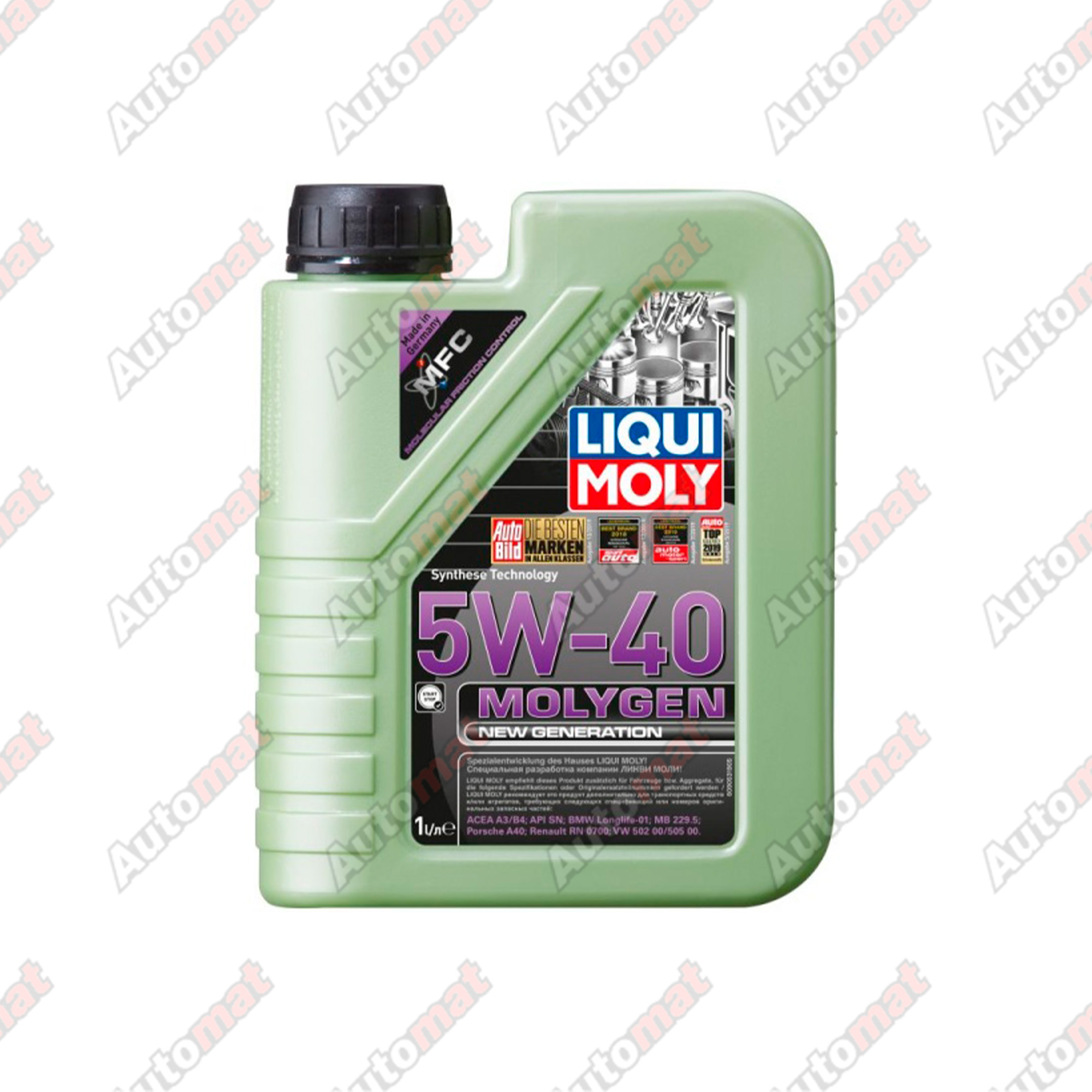 Моторное масло Liqui Moly SN A3/B4 5W-40 Molygen New Generation, 1л