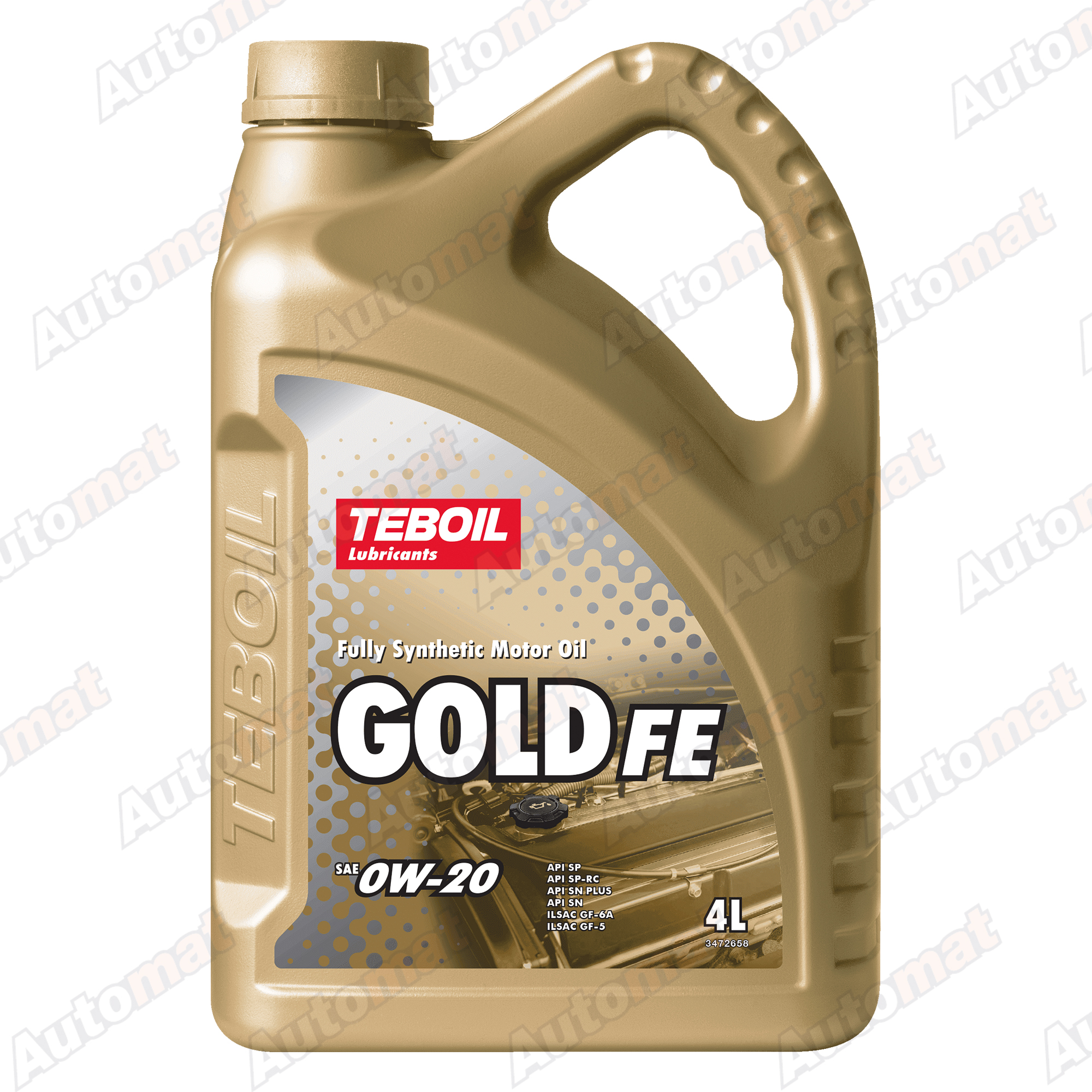 Масло моторное Teboil Gold FE 0W-20 синтетическое, 4л