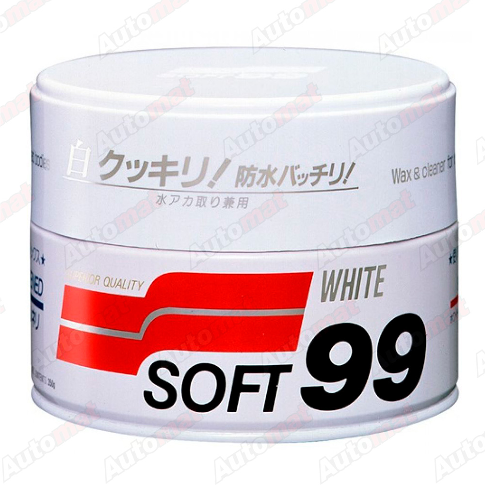 Полироль для кузова защитный Soft99 Soft Wax для светлых авто, 350гр