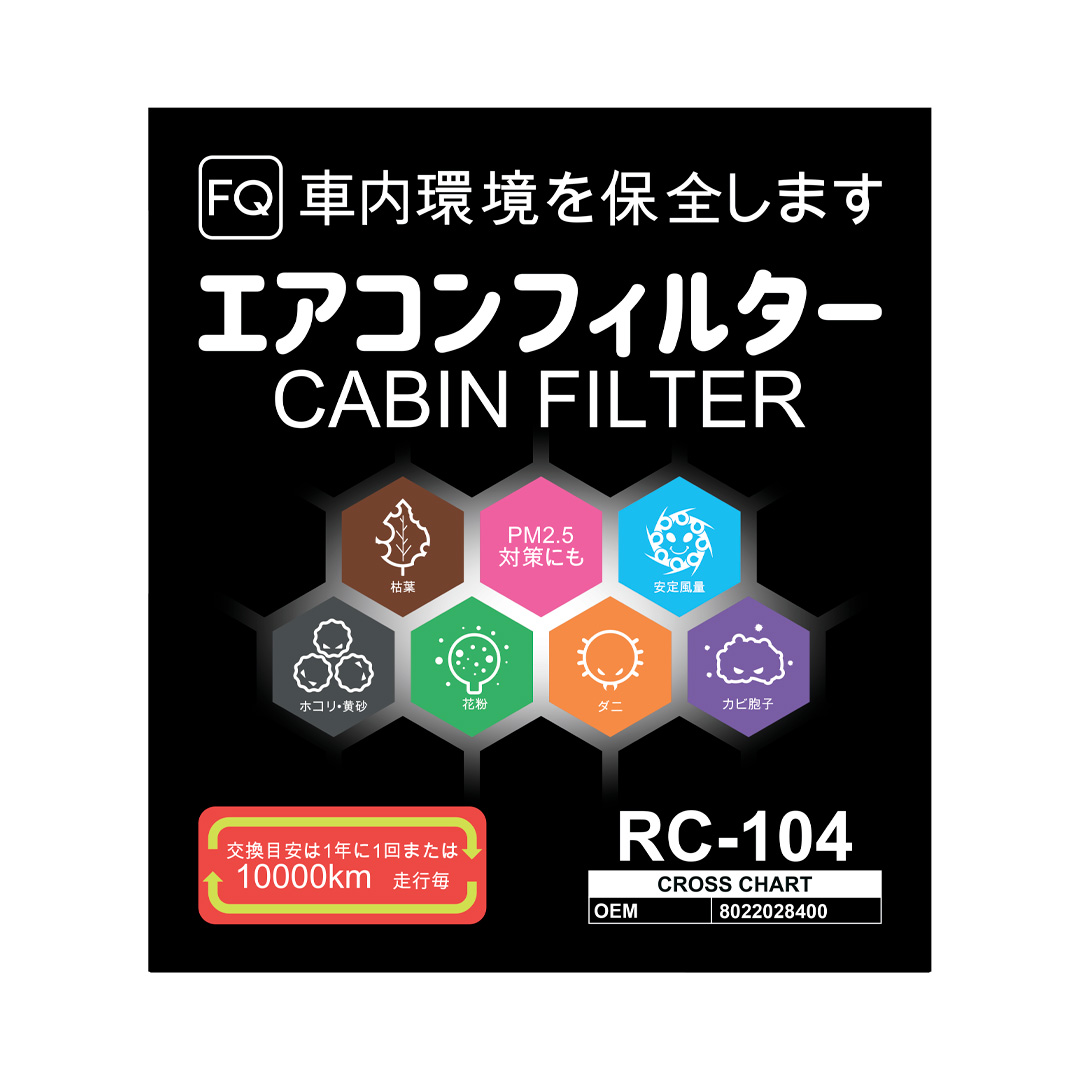 Фильтр салонный FQ RC-104