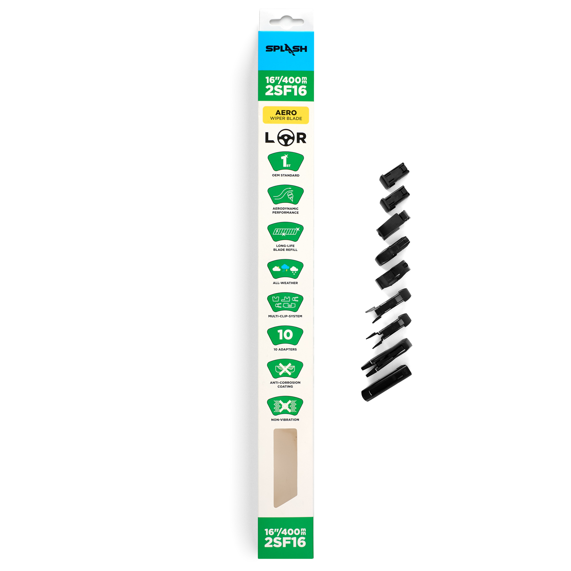 Щетка стеклоочистителя бескаркасная SPLASH 400mm (16") 2SF16