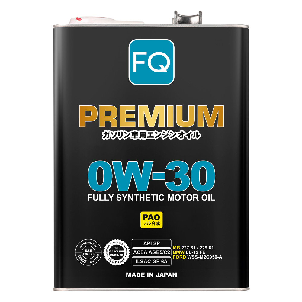 Масло моторное FQ 0W-30 SP/GF-6A/A5/B5/C2 FULLY SYNTHETIC (PAO), 4л