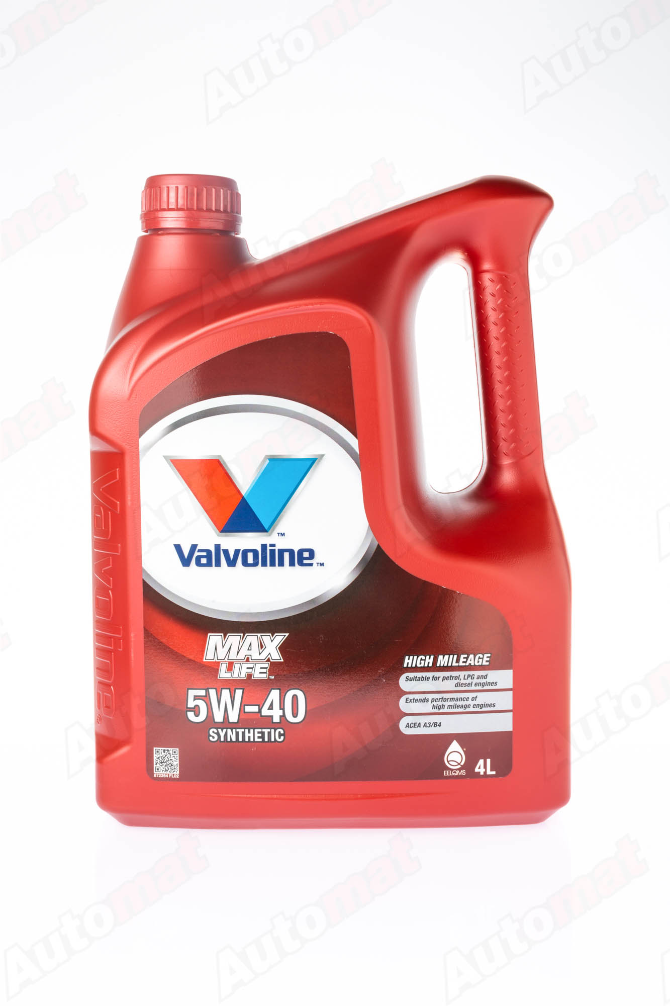Моторное масло Valvoline MAXLIFE 5W-40 SN/CF, 4л