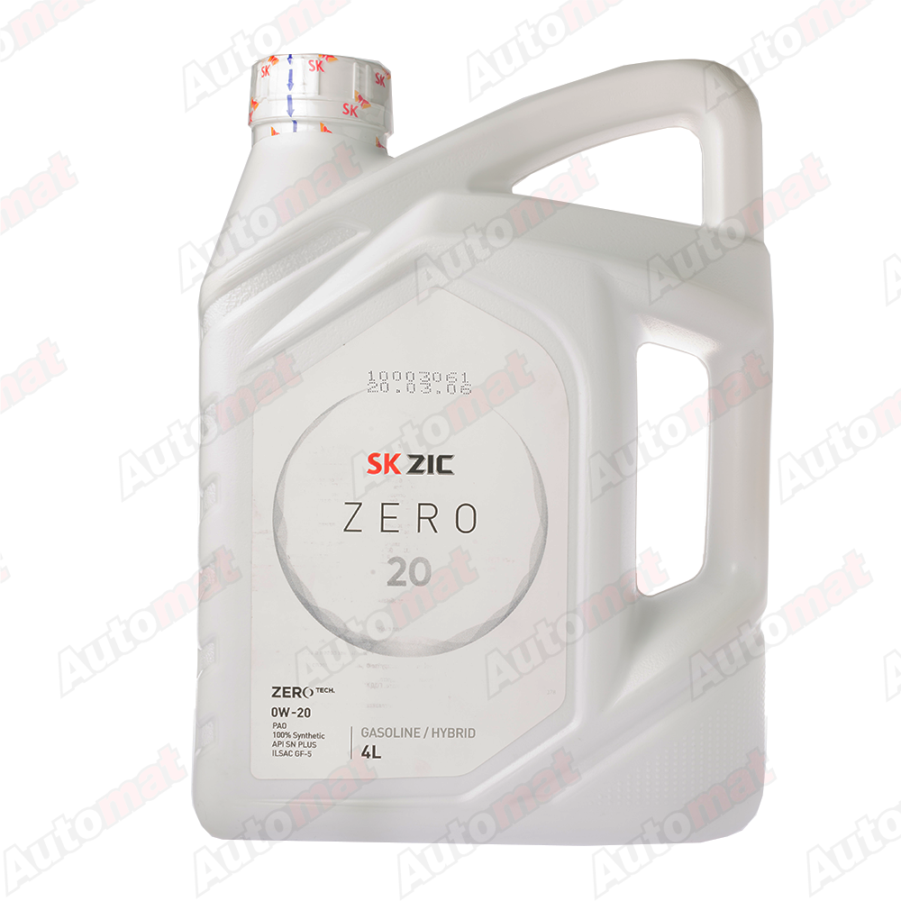 Моторное масло ZIC ZERO 20 0W-20 SN PLUS SN-RC GF-5, 4л