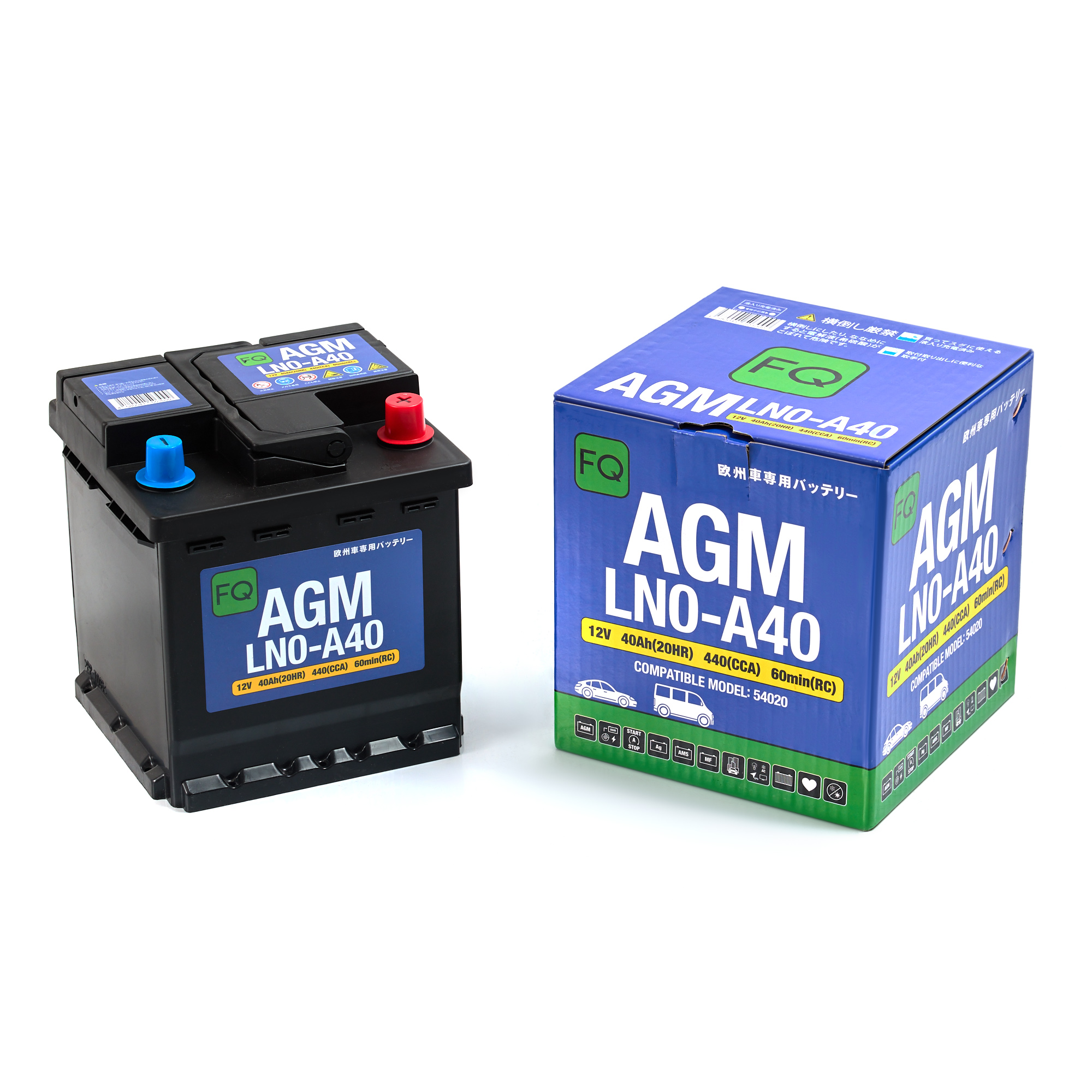 Аккумулятор FQ DIN EURO AGM LN0-A40 40Ah