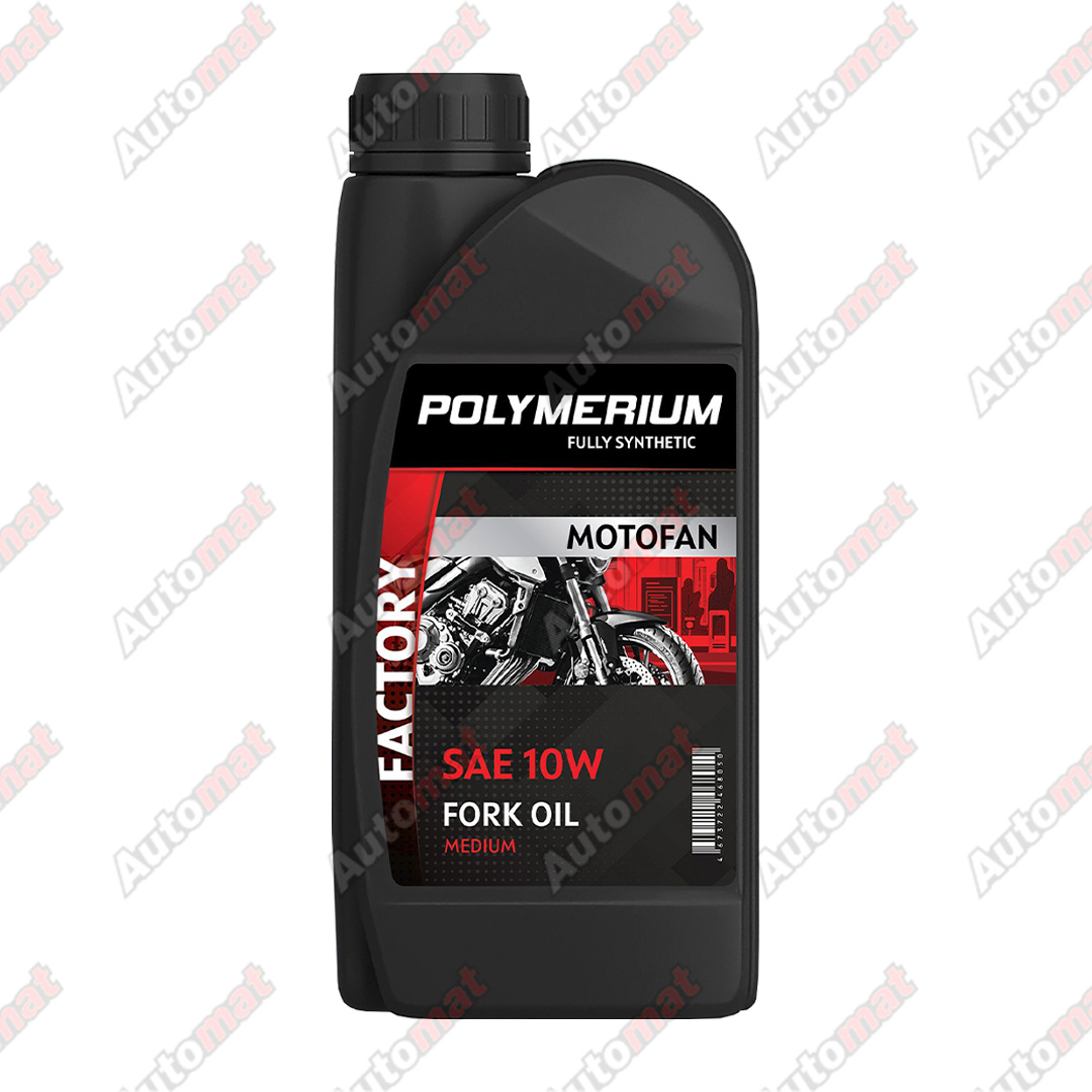 Масло вилочное POLYMERIUM MOTO-FAN FORK OIL FACTORY MEDIUM 10W 1л