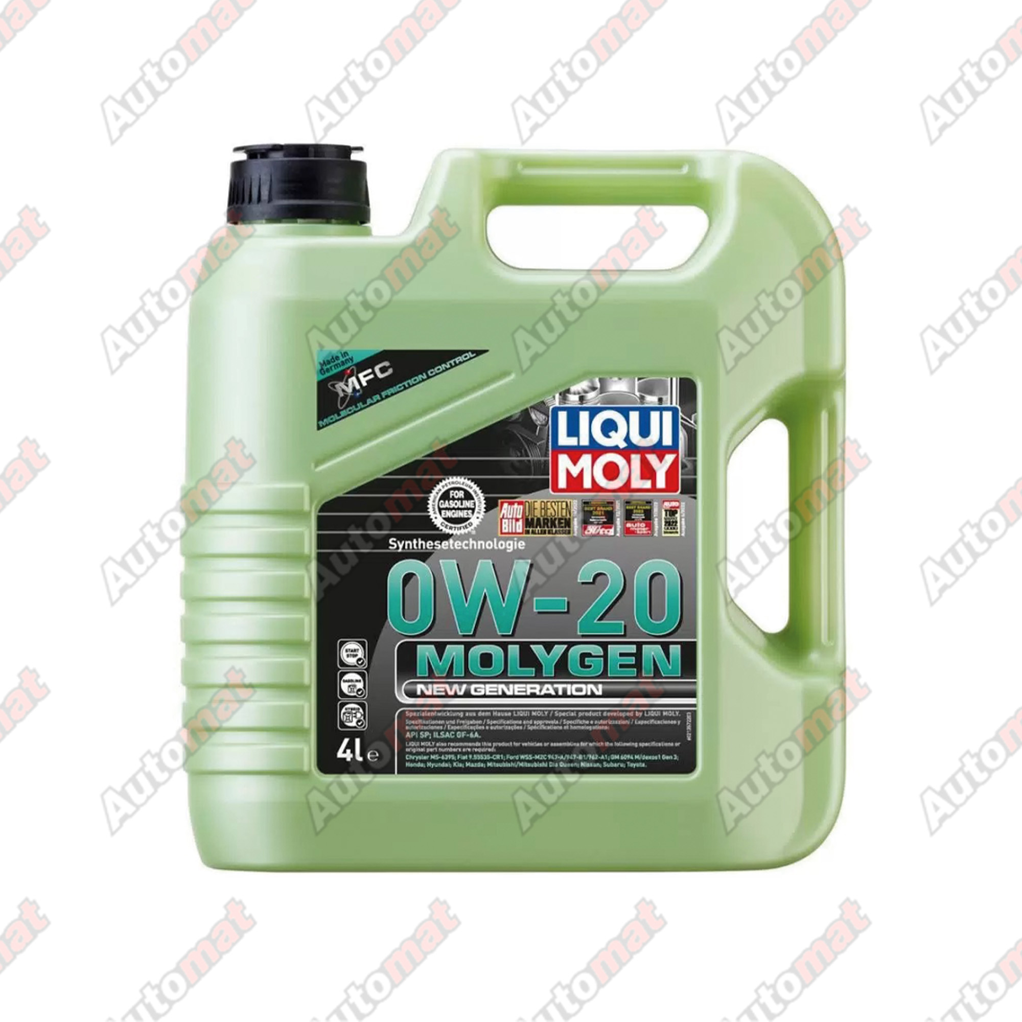 Моторное масло Liqui Moly Molygen New Generation SP 0W-20, 4л