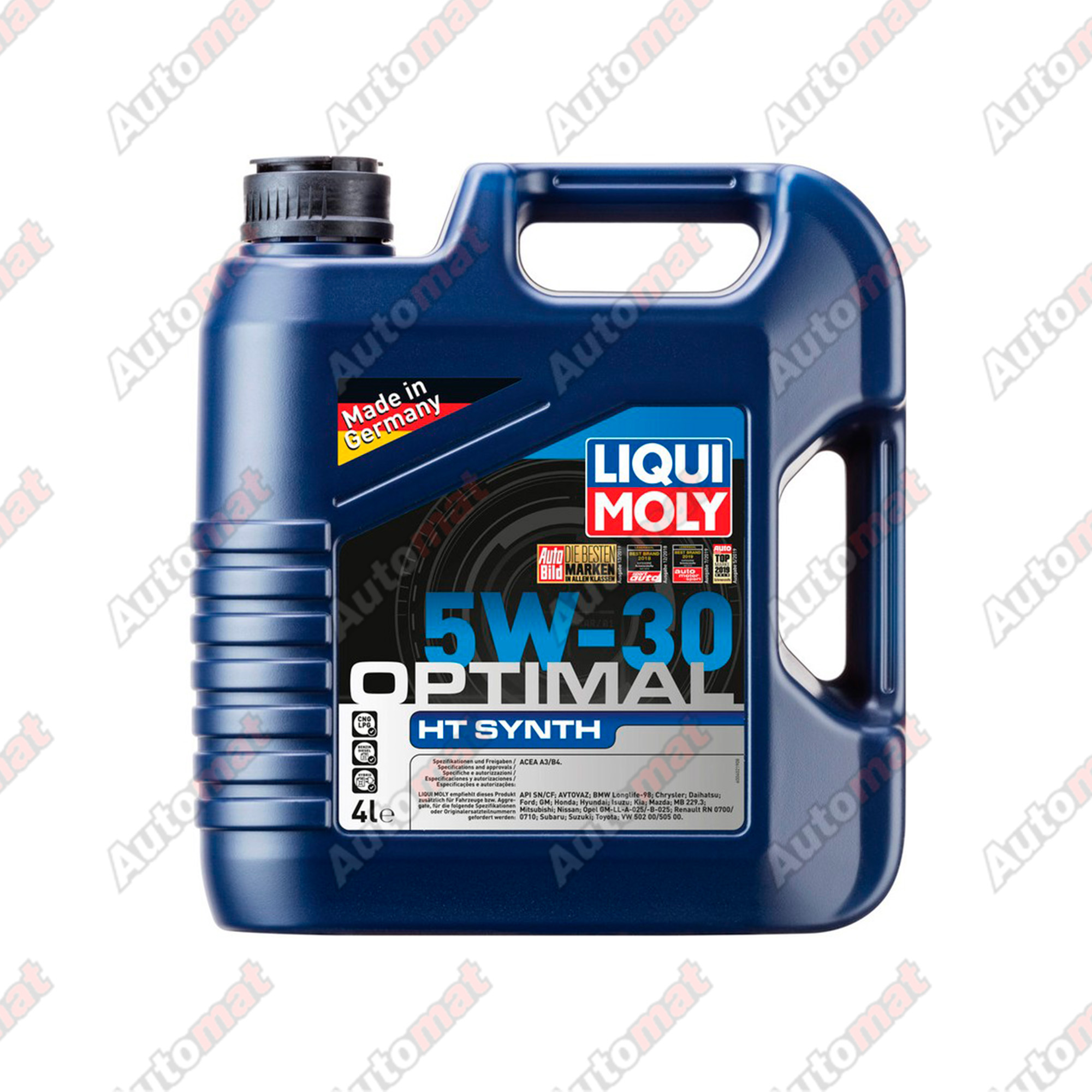 Моторное масло Liqui Moly 5W-30 A3/B4 Optimal HT Synth, 4л