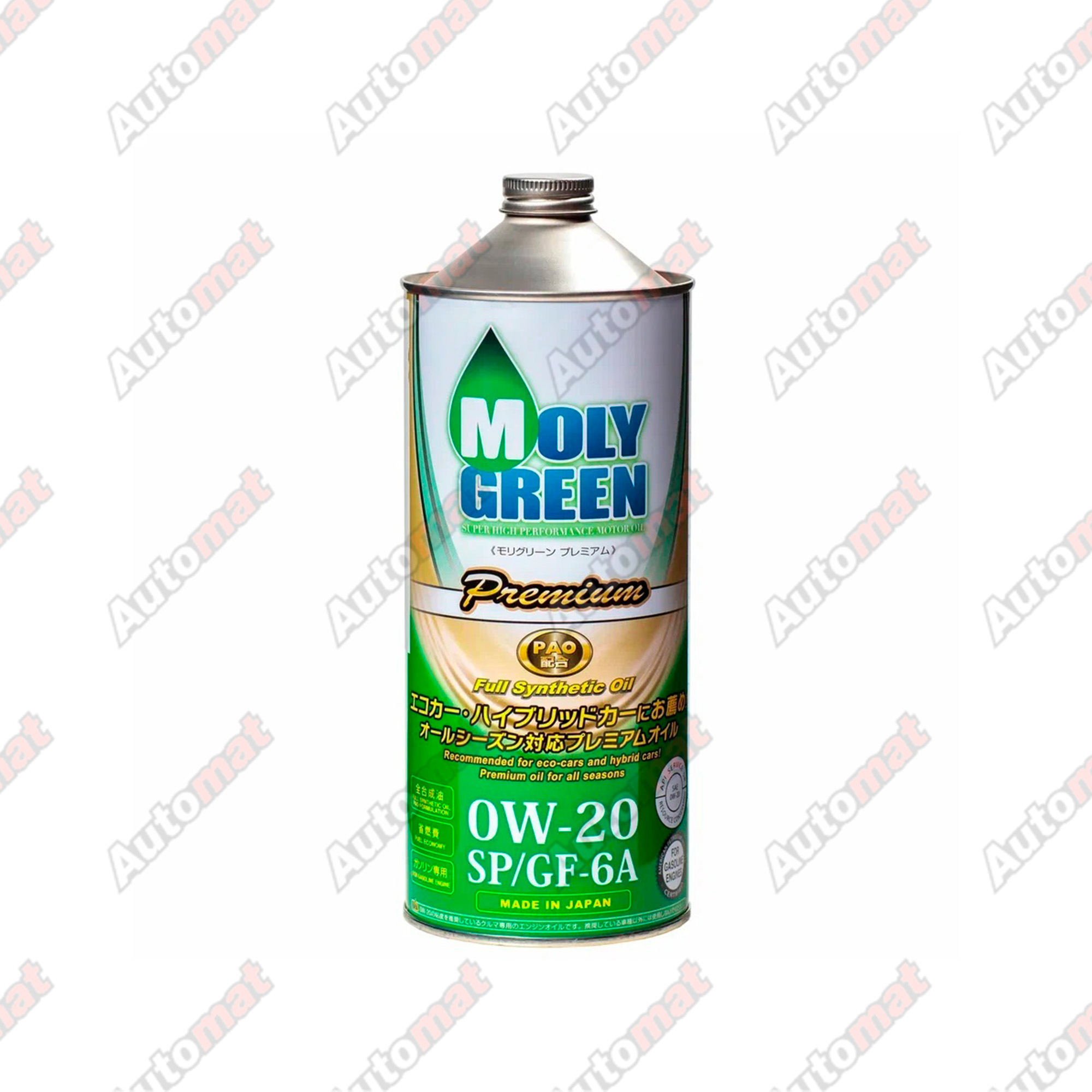 Моторное масло Molygreen Premium 0W-20 SP/GF-6A, 1л