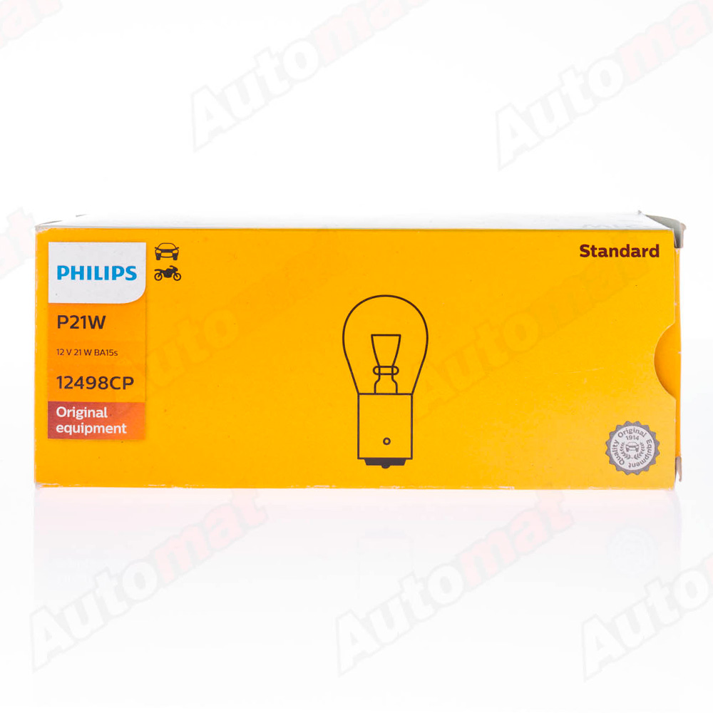 Лампа Philips 12V P21W BA15s 12498CP