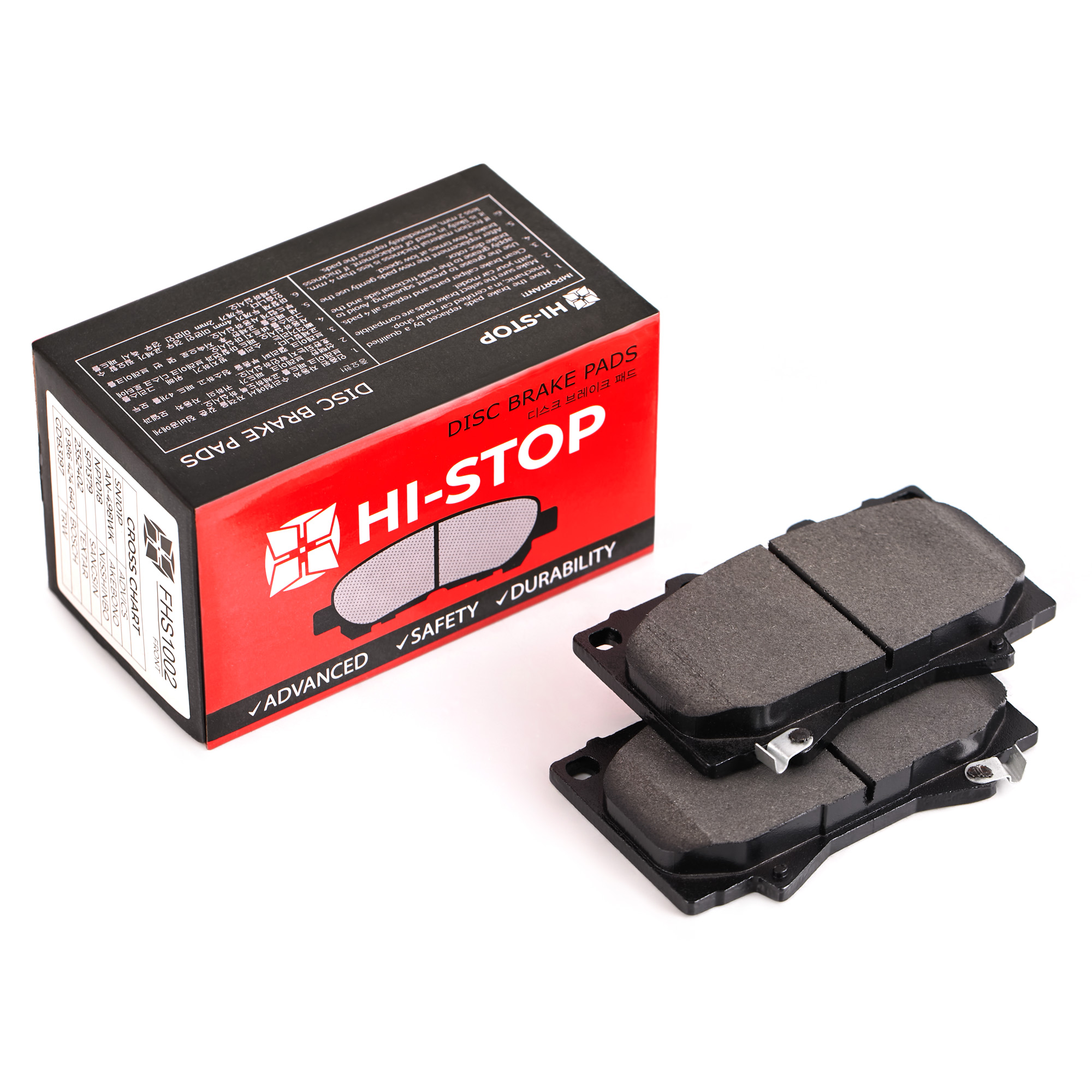 Колодки тормозные дисковые HI-STOP FHS1002 / SN101P / AN-498WK / NP1018 / SP1379 / 2352402 / 0 986 424 640 / GDB3197 / P83048