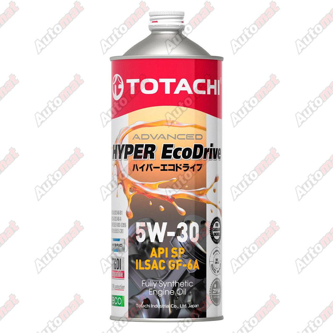 Масло моторное синтетическое TOTACHI HYPER EcoDrive Fully Synthetic SAE 5W-30 API SP, ILSAC GF-6A 1л