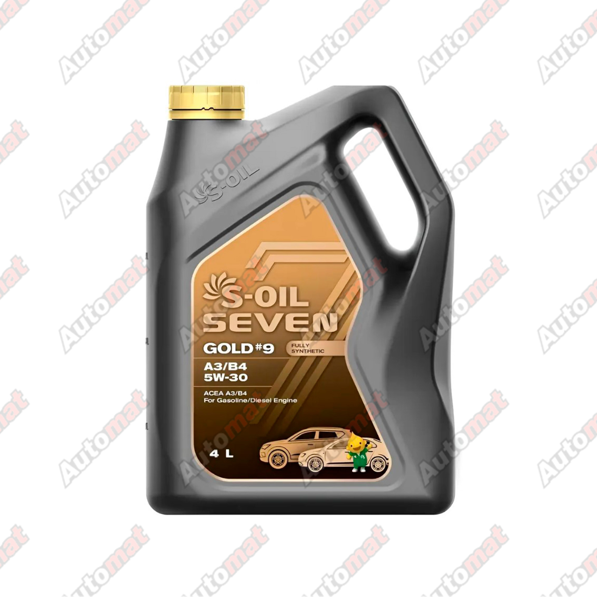 Масло моторное S-OIL 7 GOLD #9 5W-30 A3/B4 Fully Synthetic, 4л