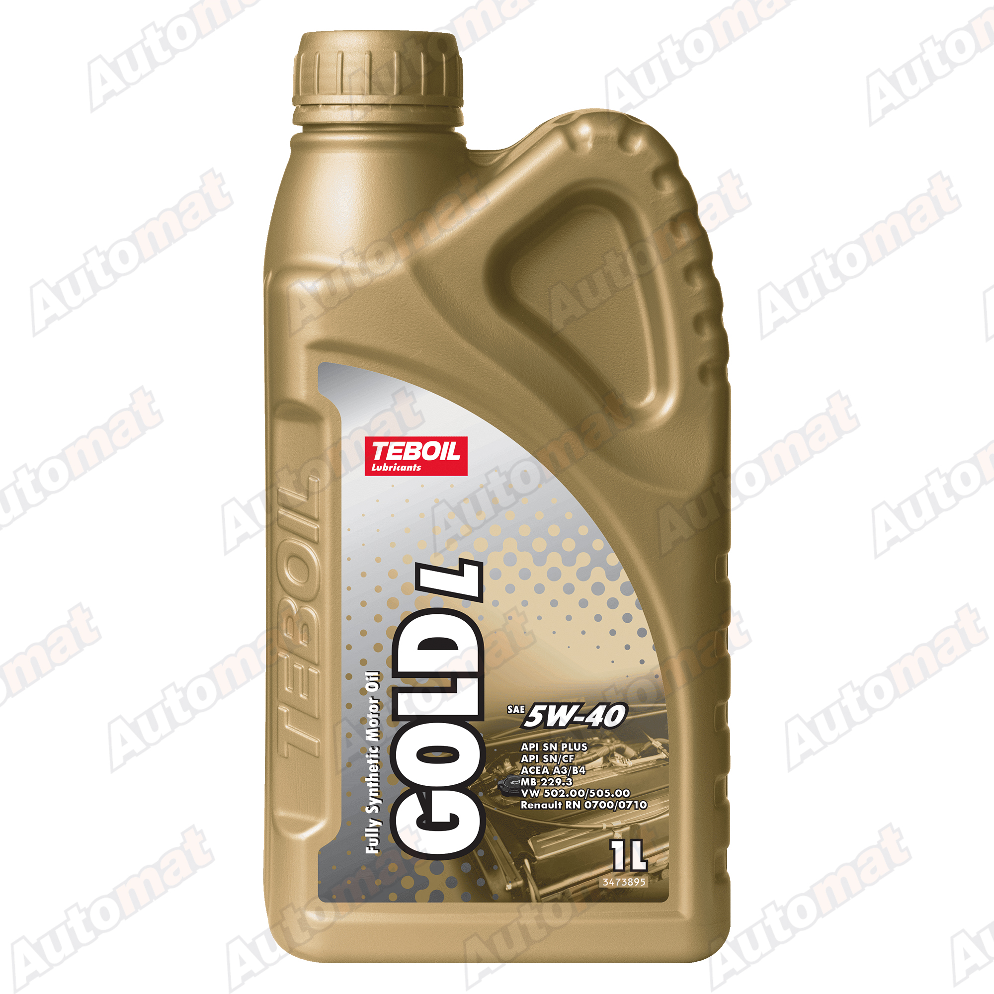 Масло моторное Teboil Gold L 5W-40 синтетическое, 1л