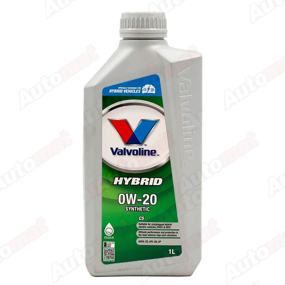 Масло моторное Valvoline HYBRID 0W-20 C5, 1л