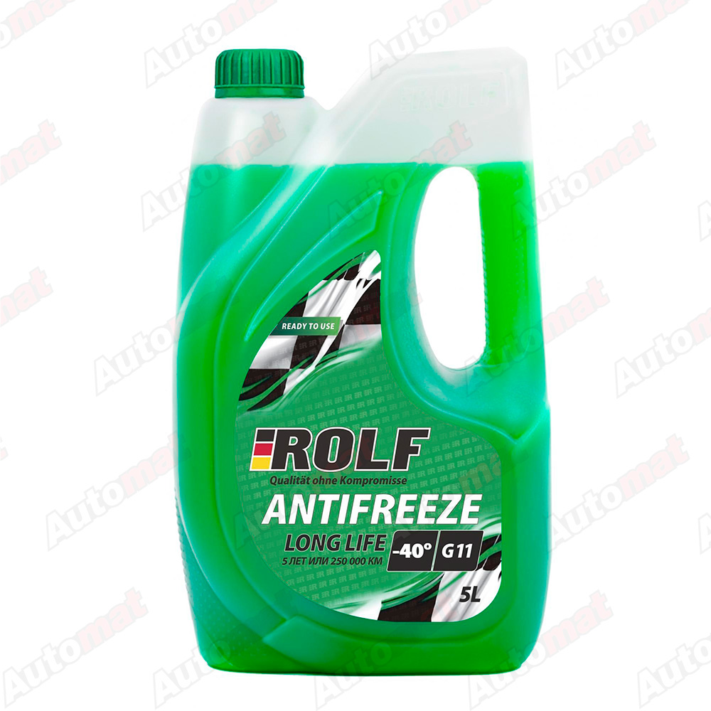 Жидкость охлаждающая низкозамерзающая Antifreeze ROLF G11 GREEN 5л