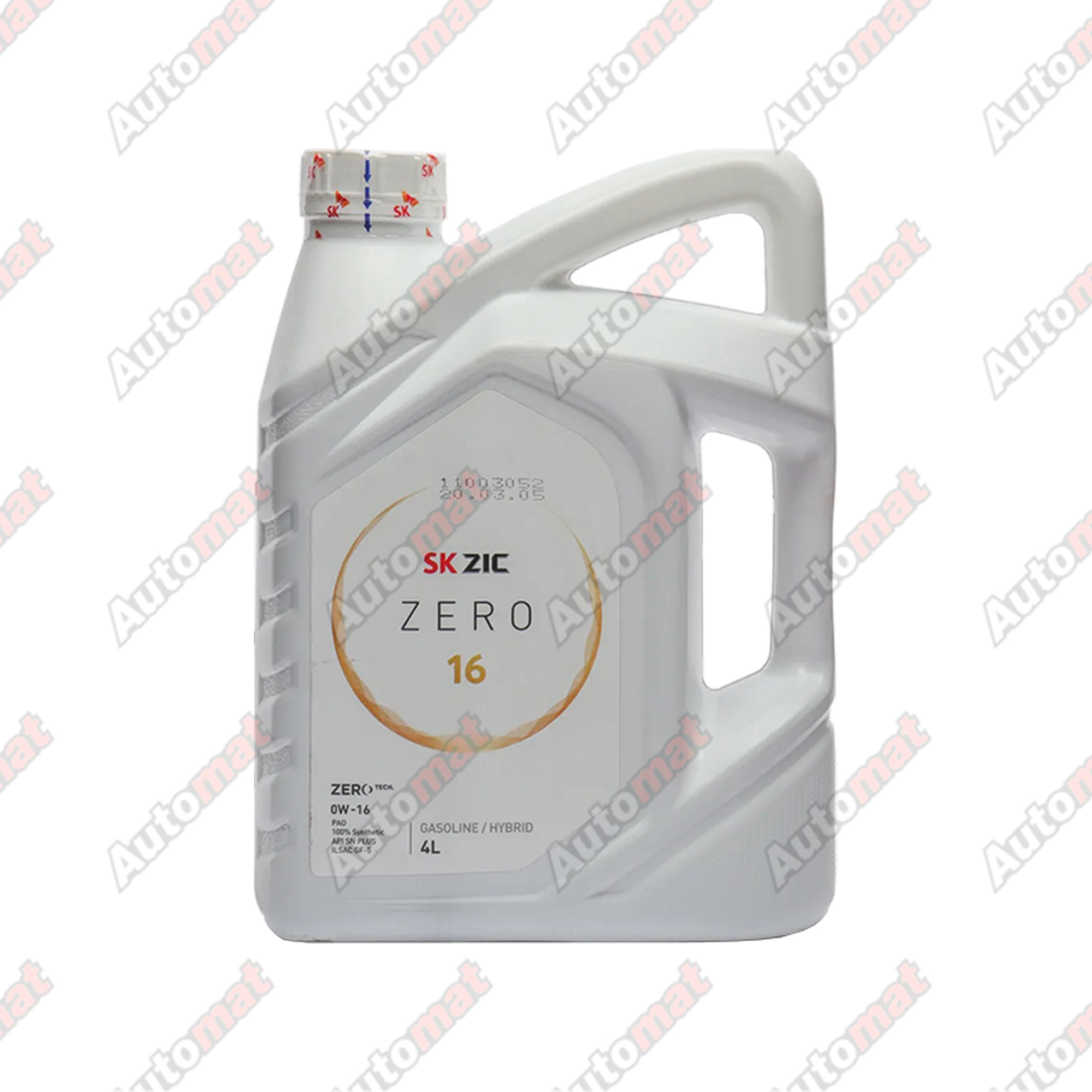 Масло моторное ZIC ZERO 16 0W-16 SN PLUS/GF-5 4л