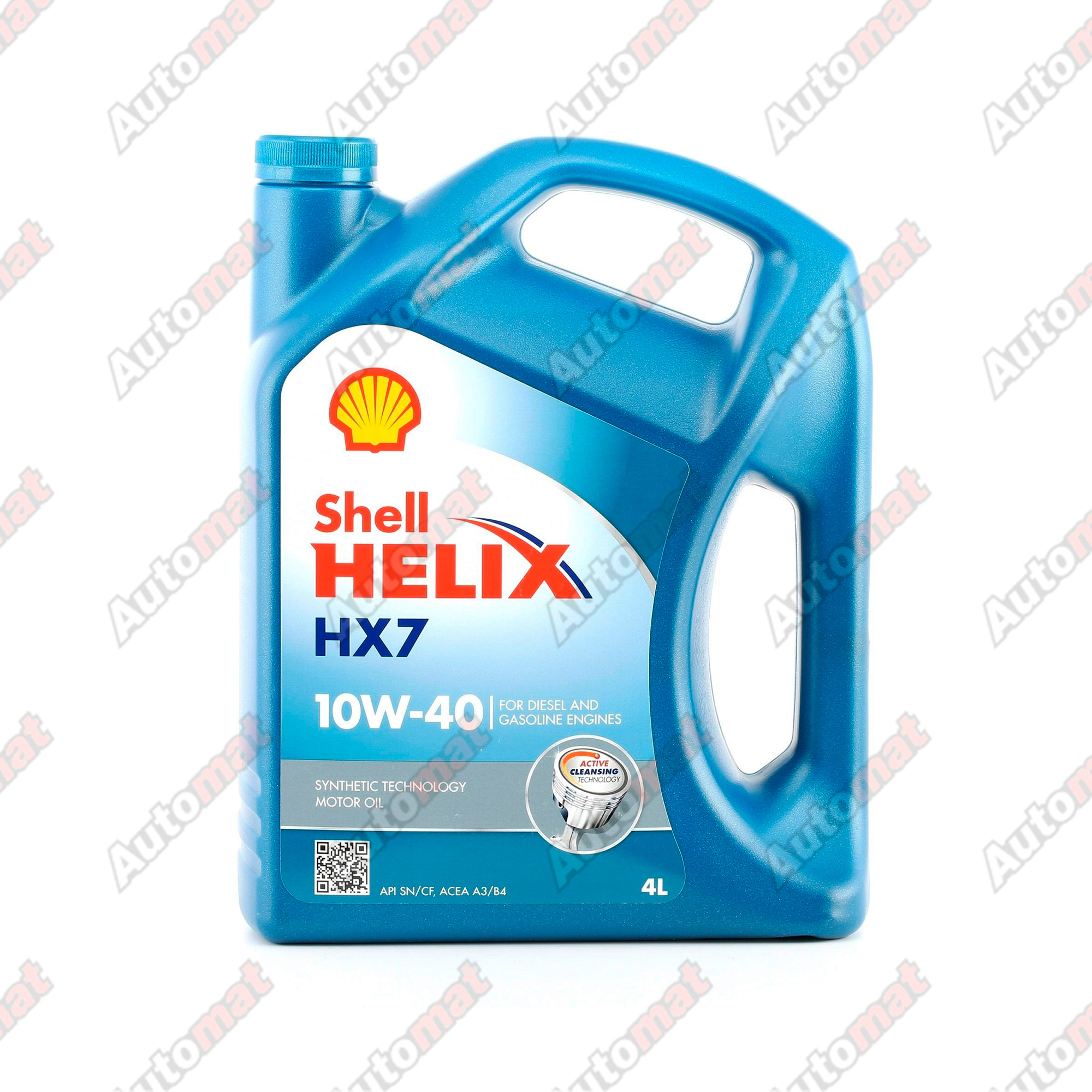 Моторное масло Shell Helix HX7 10W-40 SN/CF A3/B4, 4л
