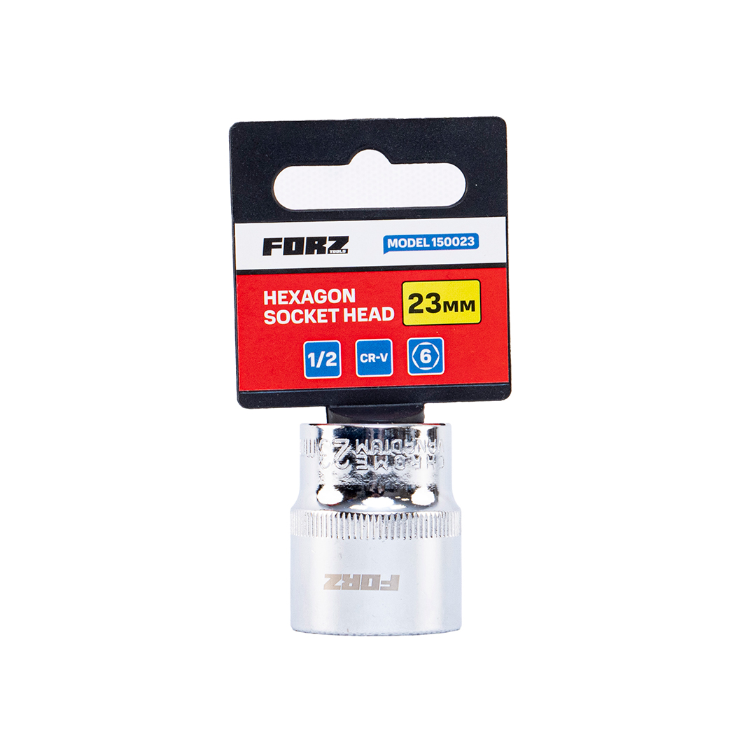 Головка торцевая шестигранная FORZ (1/2), 23 мм, CrV