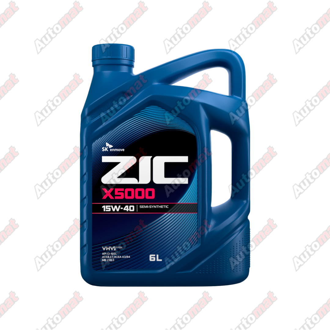 Масло моторное ZIC X5000 15W-40 CI-4/SL E7 DH-1, 6л