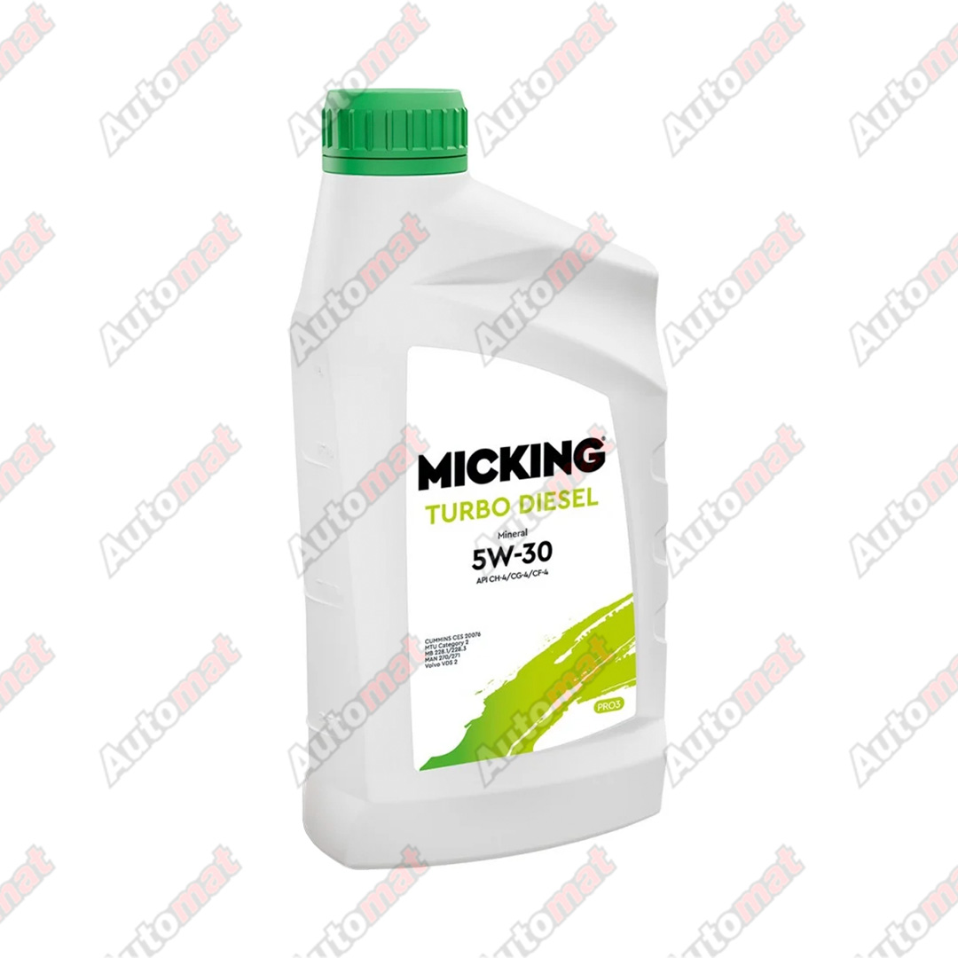 Масло моторное MICKING Turbo Diesel PRO3 5W-30 API CH-4/CG-4/CF-4 1л