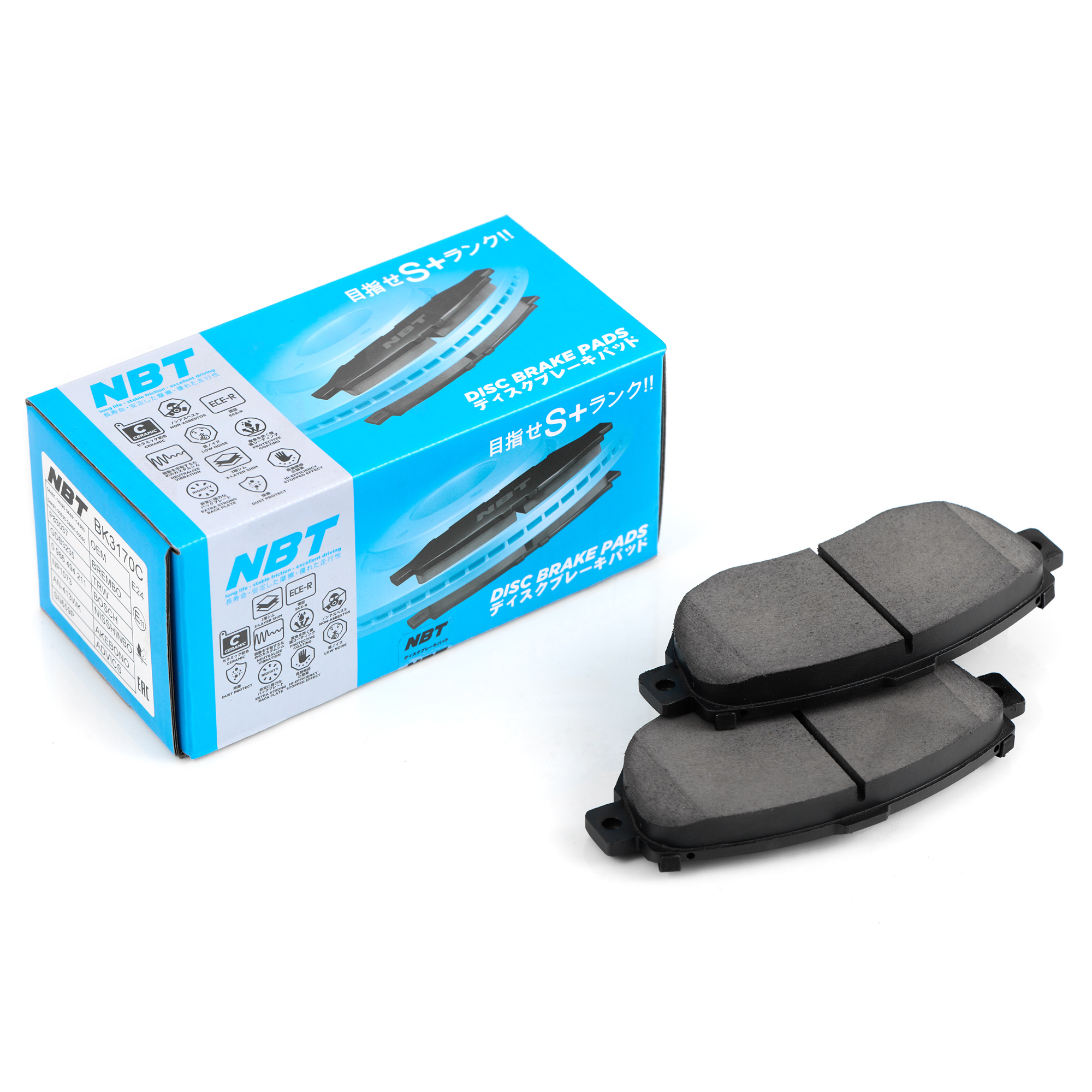 Колодки тормозные дисковые NBT BK3170C / SN659P / AN-413WK / NP1073 (PF1324) / 0 986 494 211 / SP1386 / 2149001 / GDB3235 / P83037 / AV821 / GP02126 / D2126M