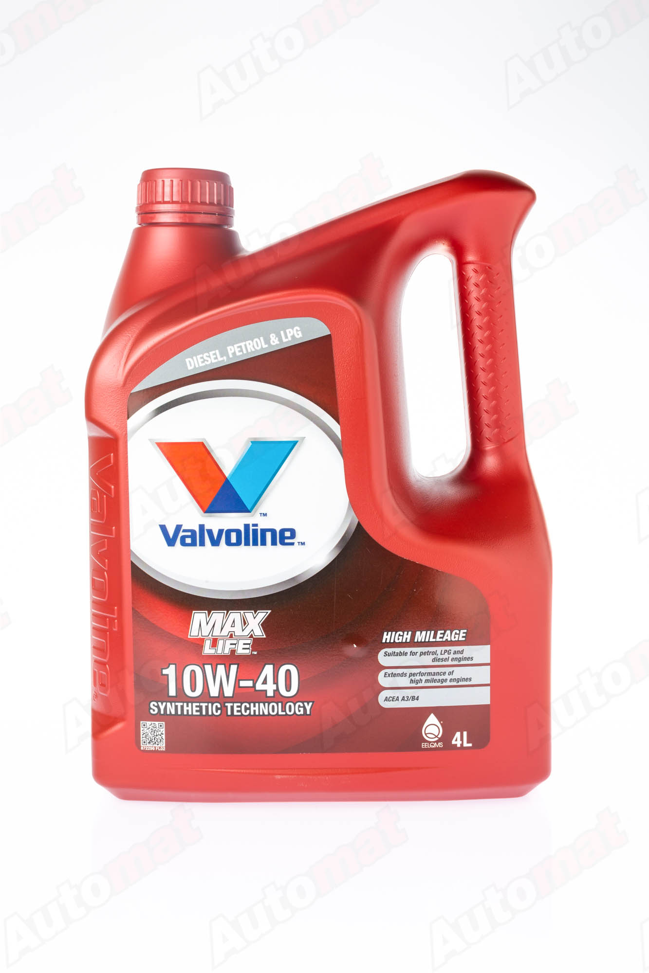 Моторное масло Valvoline MAXLIFE 10W-40 SN/CF, 4л