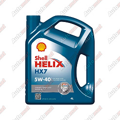 Моторное масло Shell Helix HX7 5W-40 SN+ A3/B4, 4л