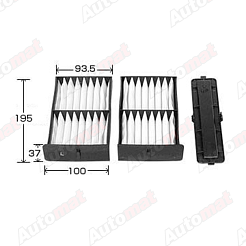Фильтр салонный угольный VIC AC-301EX