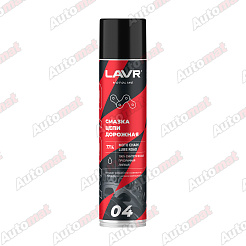 Смазка цепи для мотоциклов LAVR MOTO дорожная, 400 мл / Ln7714