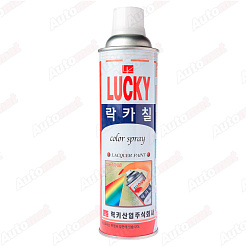 Краска-аэрозоль LUCKY черная матовая, 0,53л УТ-00001186