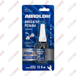 Фиксатор резьбы ABRO синий (удаляемый), 10мл
