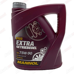 Масло трансмиссионное синтетическое MANNOL EXTRA 75W-90 GL-4/GL-5, 4л