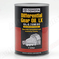 Трансмиссионная жидкость TOYOTA DIFFERENTIAL GEAR LX GL-5, 1л