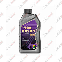 Масло моторное S-OIL 7 4T RIDER #9 10W-40 MA2 Fully Synthetic, 1л