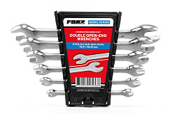 Набор рожковых ключей FORZ 6 предметов, 6х7, 8х9, 10х11, 12х13, 14х17, 18х19 мм, CrV