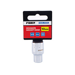 Головка торцевая шестигранная FORZ (1/2), 10 мм, CrV