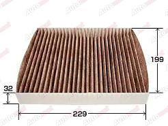 Фильтр салонный угольный VIC AC-206EX