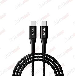 Кабель Mocoll Type-C to Type-C Alfa Series Black